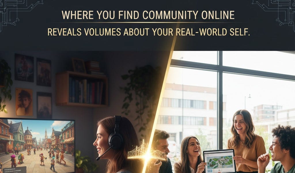 Where You Find Community Online Reveals Volumes About Your Real-World Self