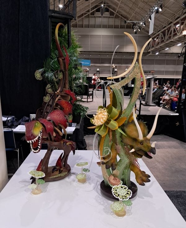 Pastry Team USA’s dessert display “Jurassic Relics-a prehistoric discovery and the passage of time” Photo: David Ransom