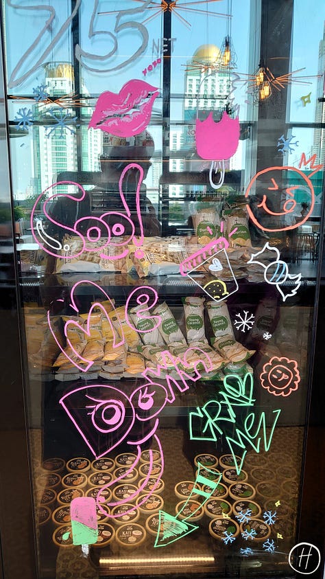 Food options at Moxy