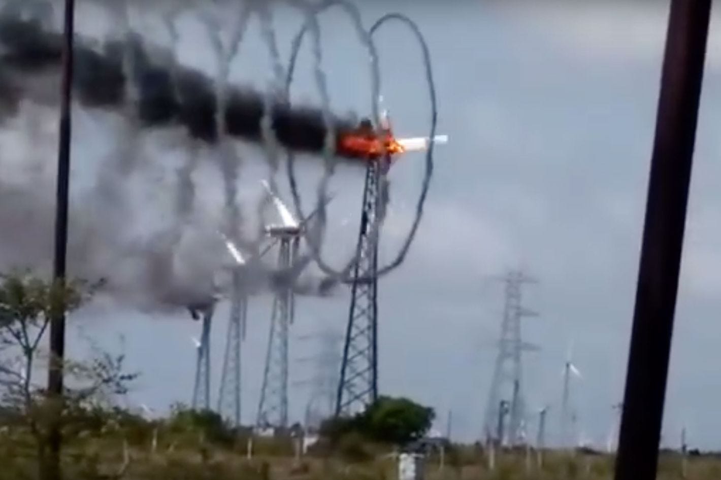 This Flaming Wind Turbine Is Terrifying and Awesome