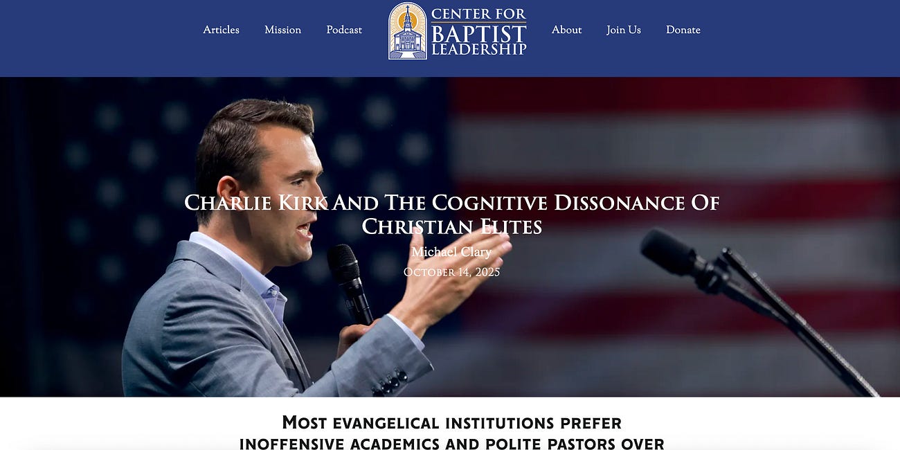 Charlie Kirk and the Cognitive Dissonance of Christian Elites