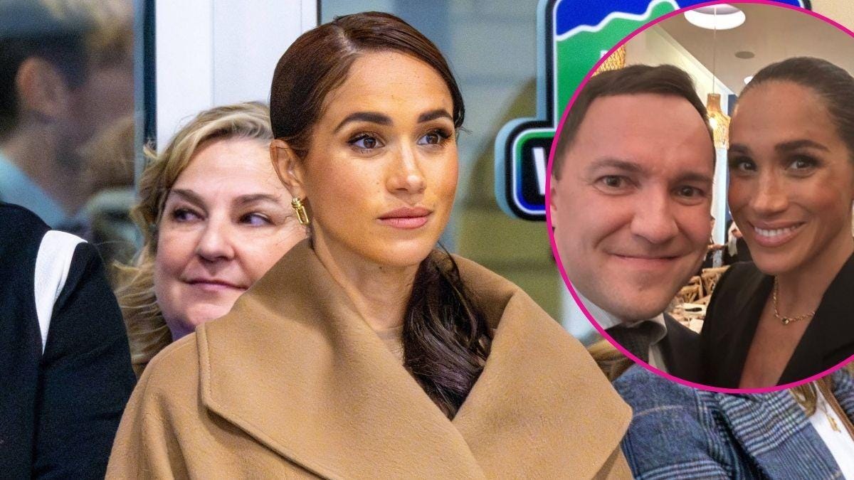 image of meghan markle and inset of Wille Rydman image of meghan markle and inset of Wille Rydman