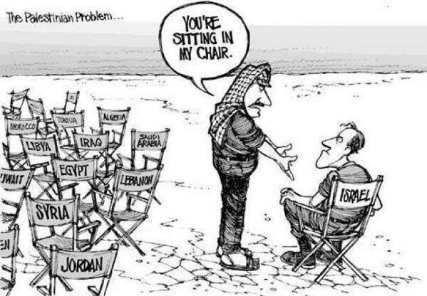 I think this cartoon pretty much captures the Israeli-Arab conflict quite  well : r/Israel