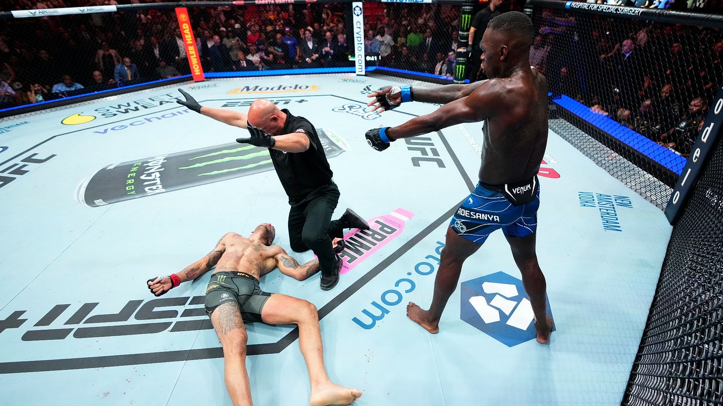 UFC 287: Israel Adesanya explains savage Alex Pereira knockout and  celebration | Sporting News