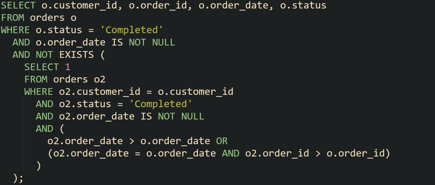 How to Select the Latest Record Per Group in SQL