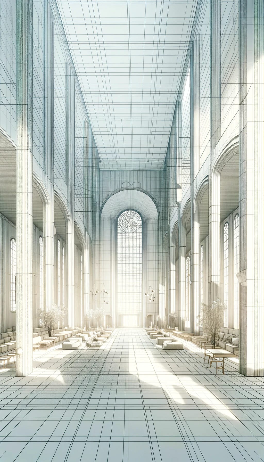 Diseño de Dalle inspirado en la iglesia danesa de Grundtvig