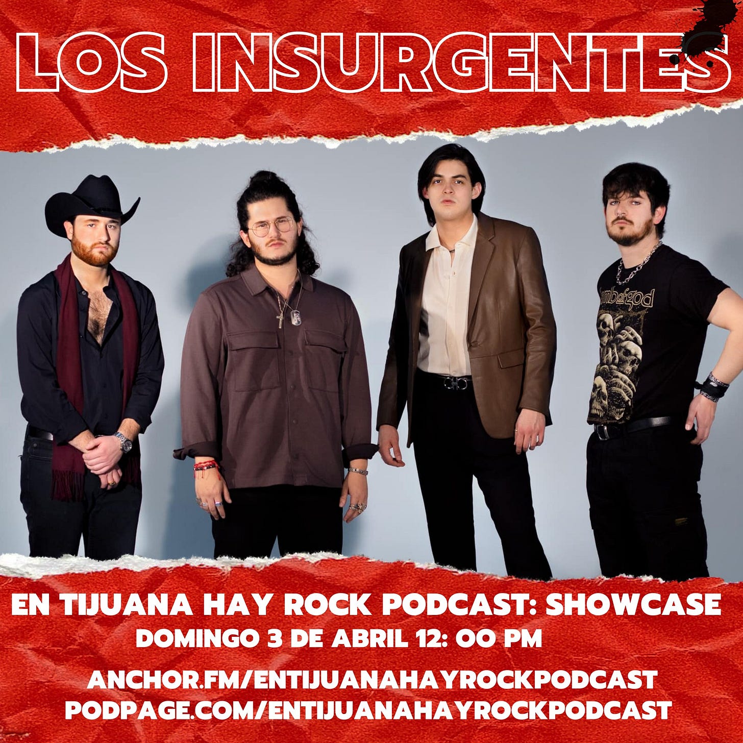 Puede ser una imagen de 4 personas, personas tocando instrumentos musicales, personas de pie y texto