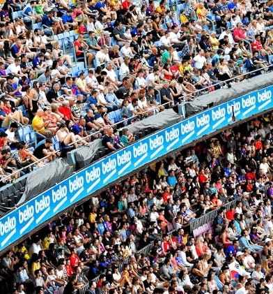 3-layer stadium with crowd 3-layer stadium with crowd