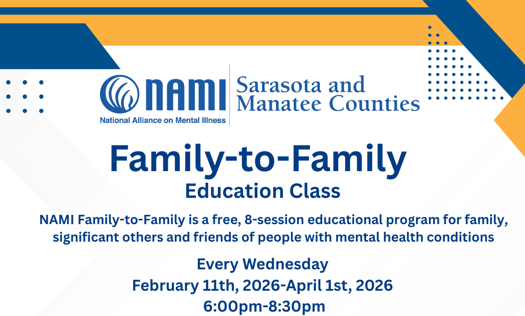 NAMI to Offer Family-to-Family Mental Health Education Class at Lakewood Ranch YMCA