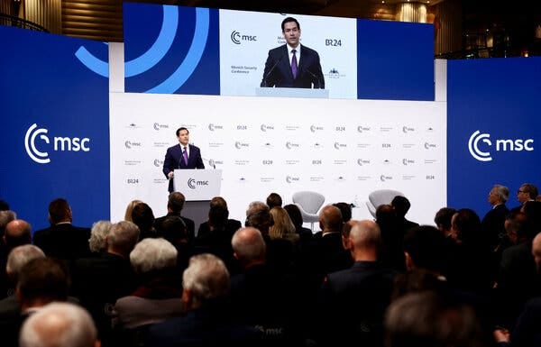 Live Updates: Rubio Emphasizes Shared History With Europe at Munich Security Conference - The New York Times Live Updates: Rubio Emphasizes Shared History With Europe at Munich Security Conference - The New York Times