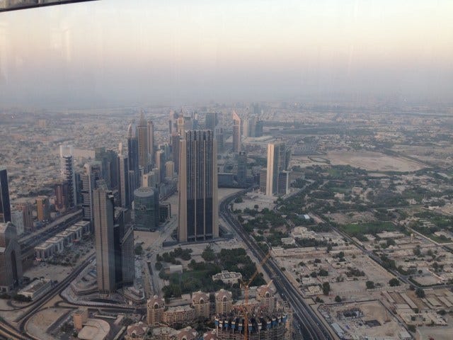 Looking out at Dubai Looking out at Dubai