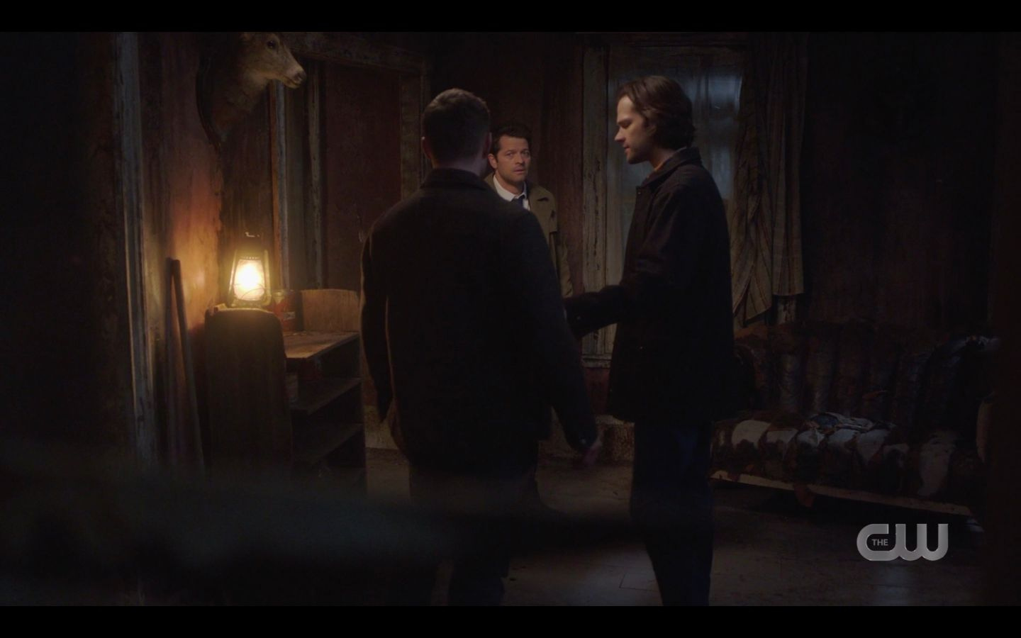 Sam Winchester anguished over Marys death with Cas SPN 14.18 Sam Winchester anguished over Marys death with Cas SPN 14.18