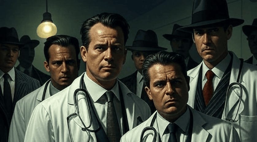 A group of men in white coats and ties

AI-generated content may be incorrect.