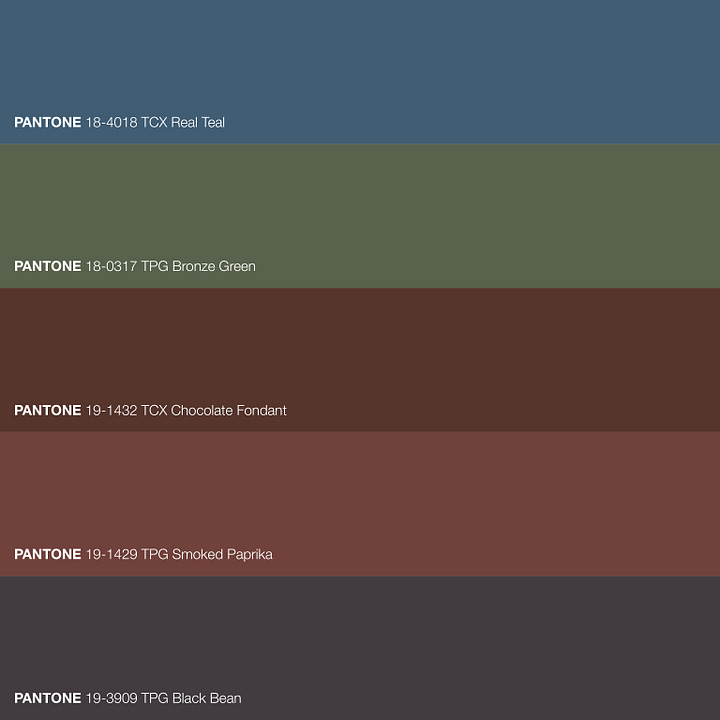 Colour palette pulled from an AI-generated tapestry
