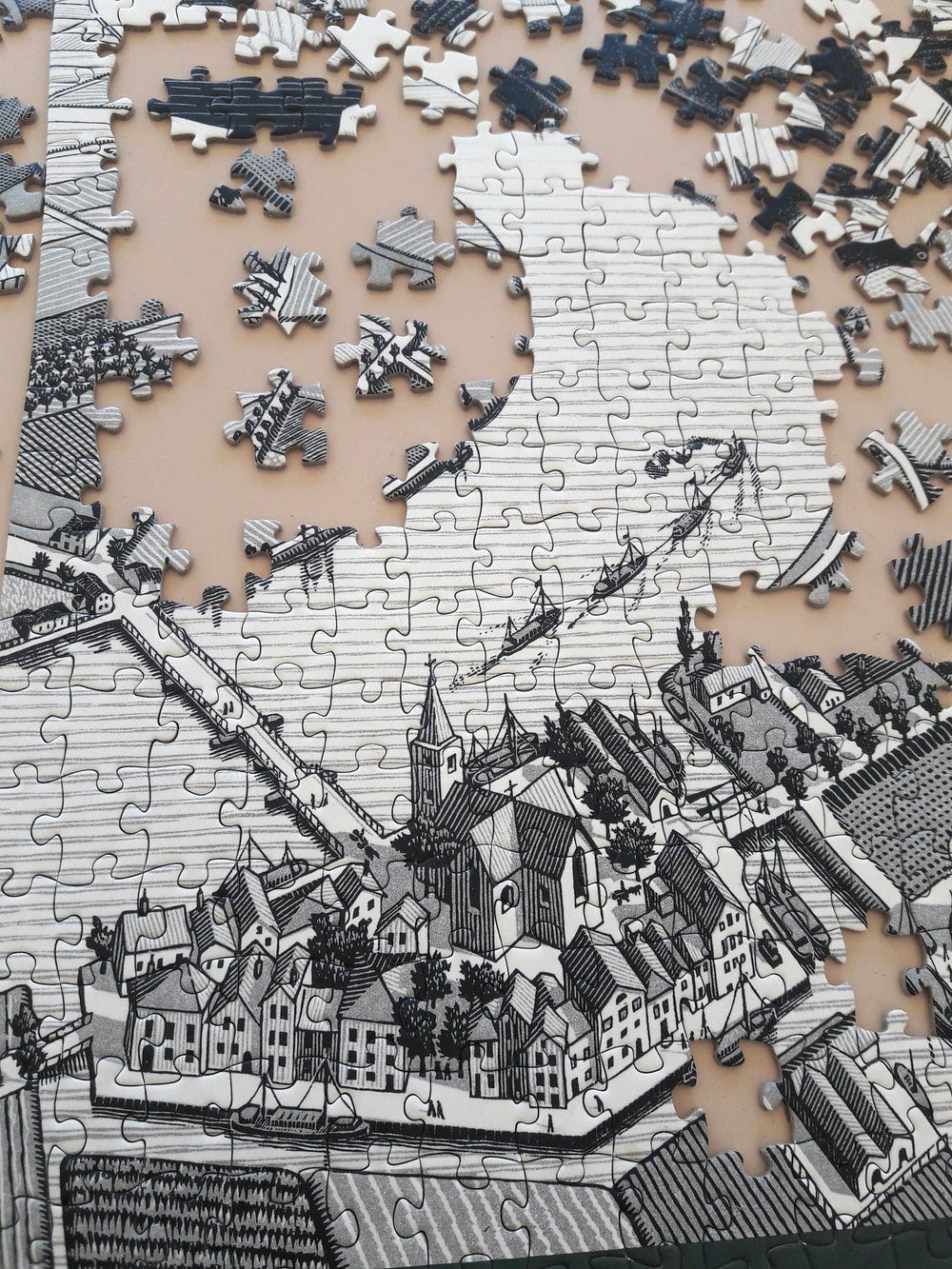 puzzle of town puzzle of town