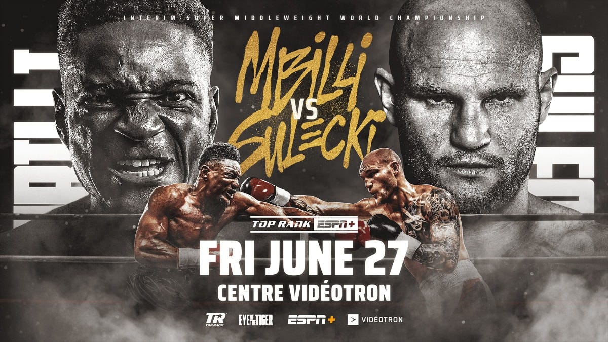 Image: Christian Mbilli Risks #1 WBC Ranking Against Tough Maciej Sulecki for Interim Title, Aiming to Force Canelo Showdown