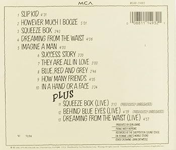 The back cover of 'The Who By Numbers'