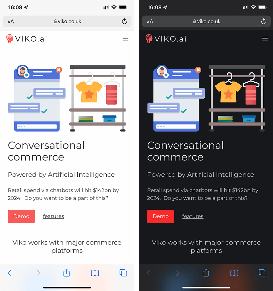 Your website needs a dark theme | Improving bounce rates