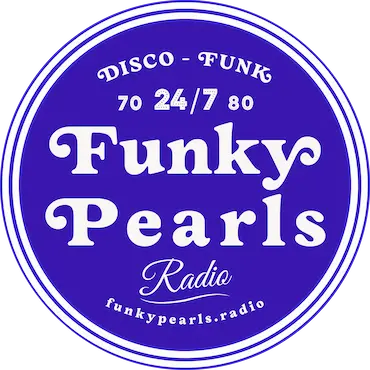 Header Funky pearls radio logo rond de couleur violet Logo Funky Pearls Radio - Webradio funk et disco
