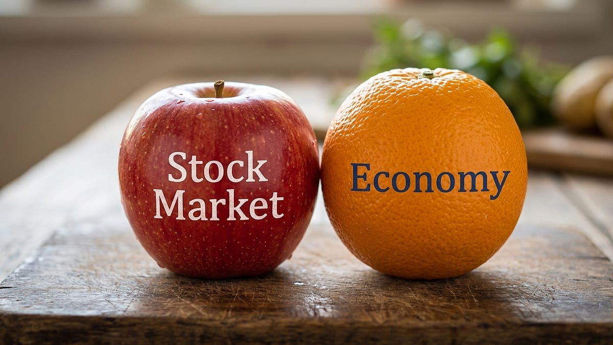 The stock market ≠ the economy ✋