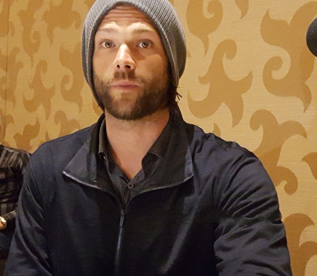 supernatural jared padalecki movie tv tech geeks interview at comic con 2018 look supernatural jared padalecki movie tv tech geeks interview at comic con 2018 look