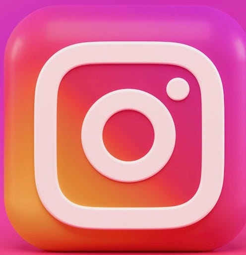 pink and white square illustration