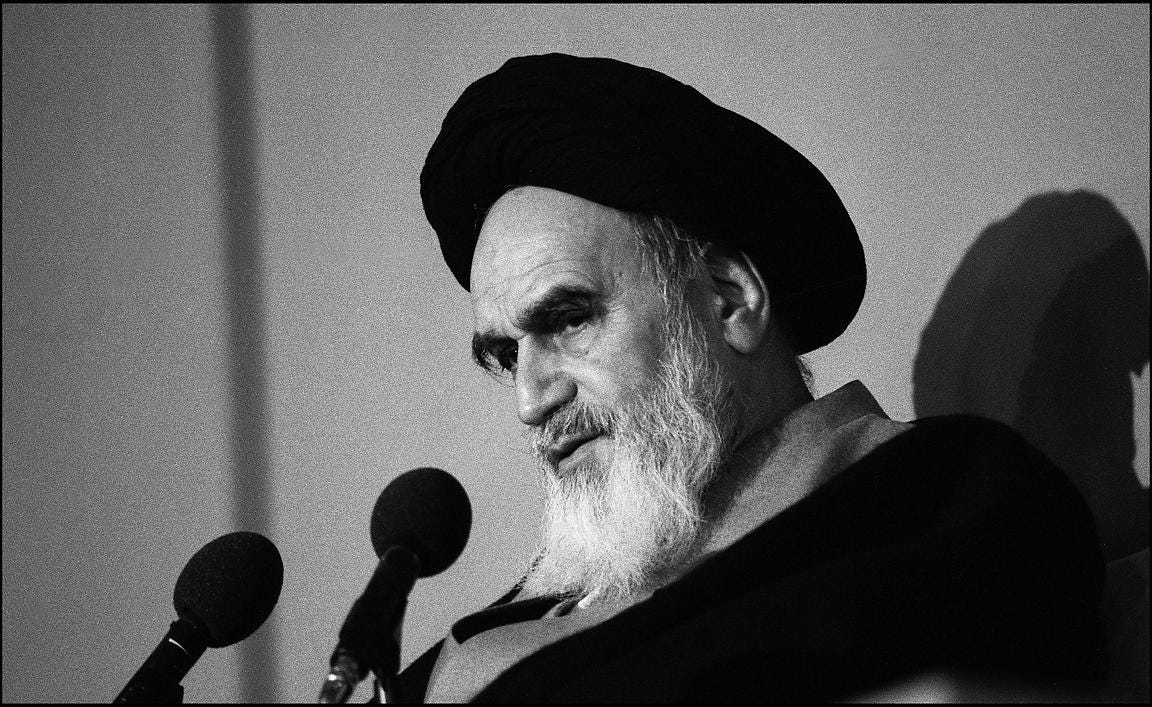 Alfred Yaghobzadeh Photography | Ayatollah Khomeini, the leader of Iran ...