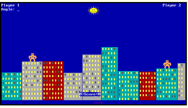 Qbasic - Gorillas | ClassicReload.com