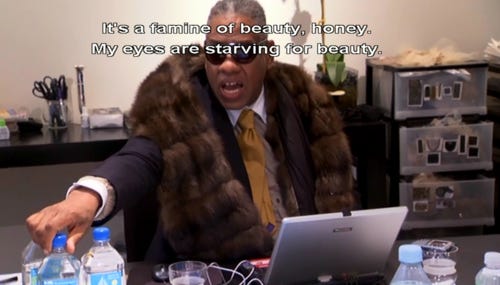 My eyes are starving for beauty.