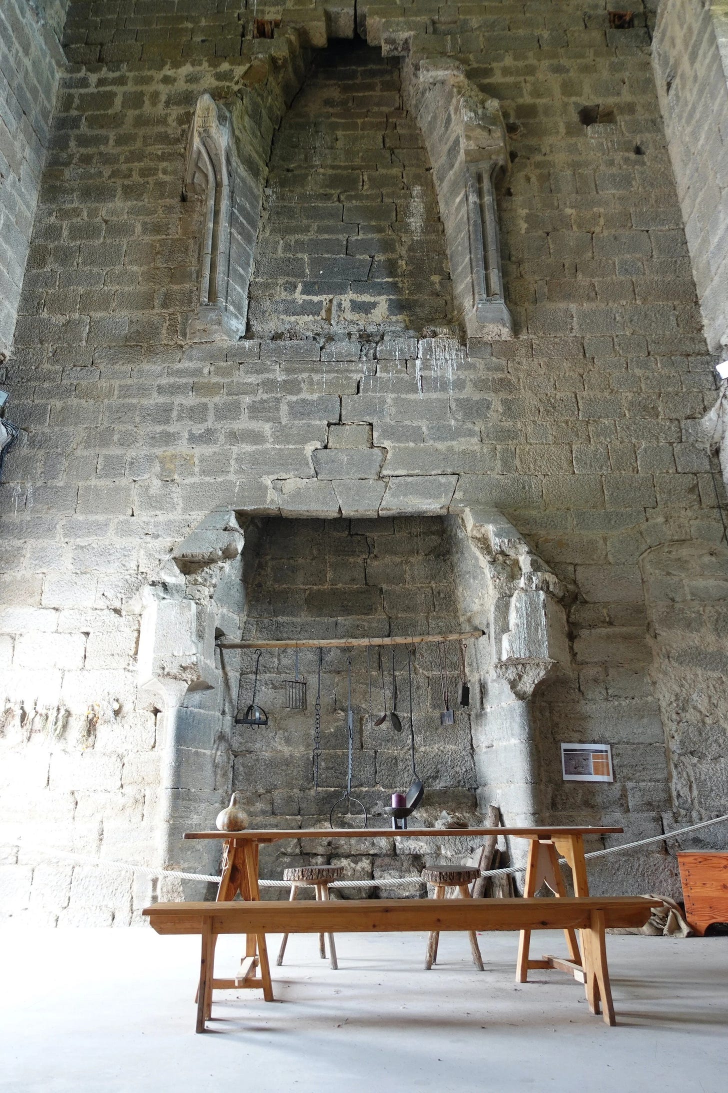 Interior of Forteresse de Polignac, Auvergne, France Interior of Forteresse de Polignac, Auvergne, France