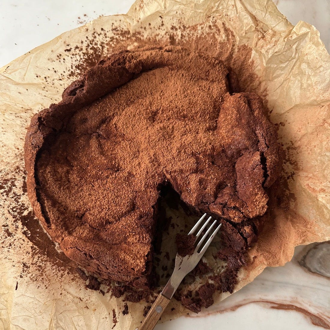 Espresso Cardamom Flourless Chocolate Cake