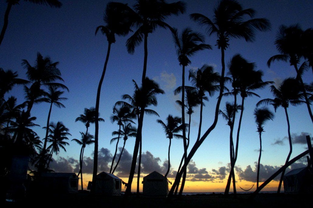 Sunrise on Half Moon Caye