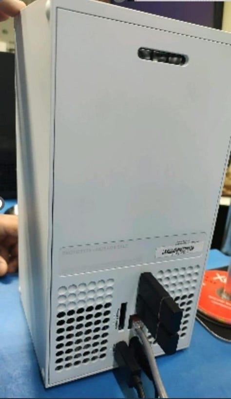 White all-digital Xbox Series X