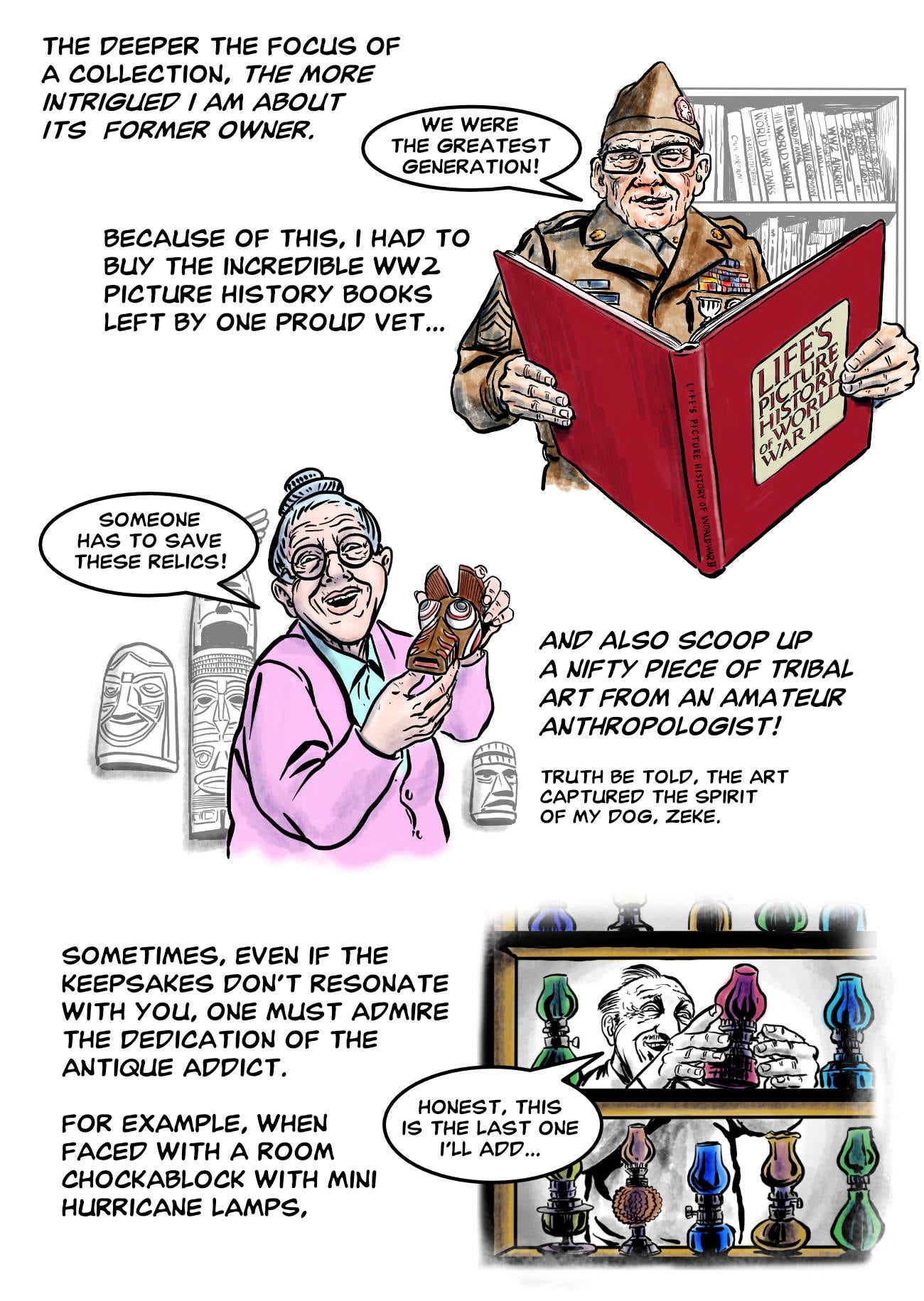 The Collector Inspector 4 page comic by E.R. Flynn, page 2
