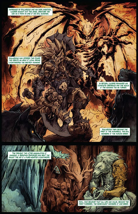 Pages from Rob Multari's Night Wolf