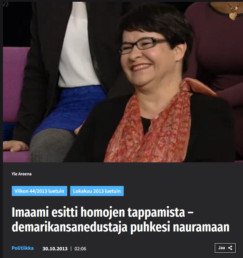 Se ei näyttänyt kovin hyvältä punavihreiden, Yleisradion ja muslimien suhteen – joten sellaista ei enää sallita.