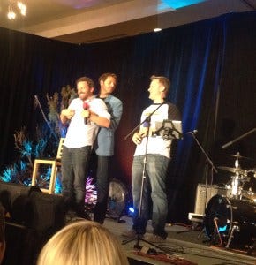 Pinching Rob's nipples