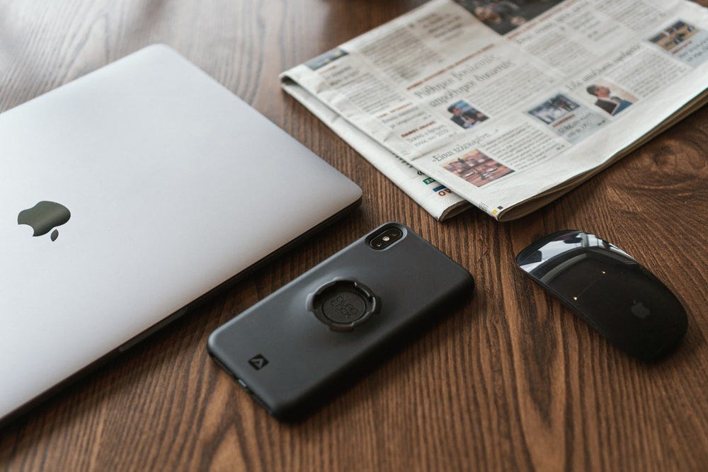 black smartphone