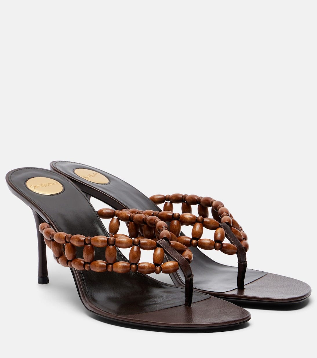 Zine beaded thong sandals | Saint Laurent