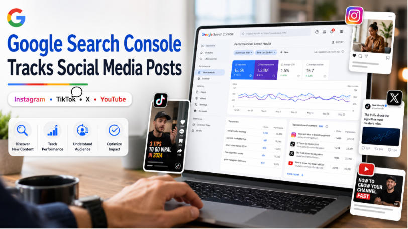 Google Search Console Now Tracks Instagram, TikTok, X, and YouTube Content