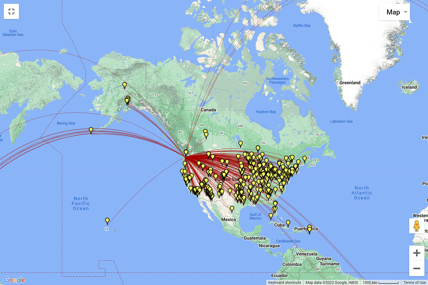 KJ7T QSOs - United States - August 2022