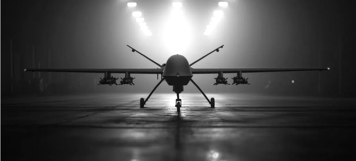 Image attribution: License + transparency (editorial note): ID 337787277 | Drone Warfare © Dzmitry Skazau | Dreamstime.com (AI-generated illustration)