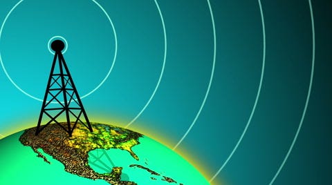 Radio Station Broadcasting Signal at Daylight Radio Station Broadcasting Signal at Daylight