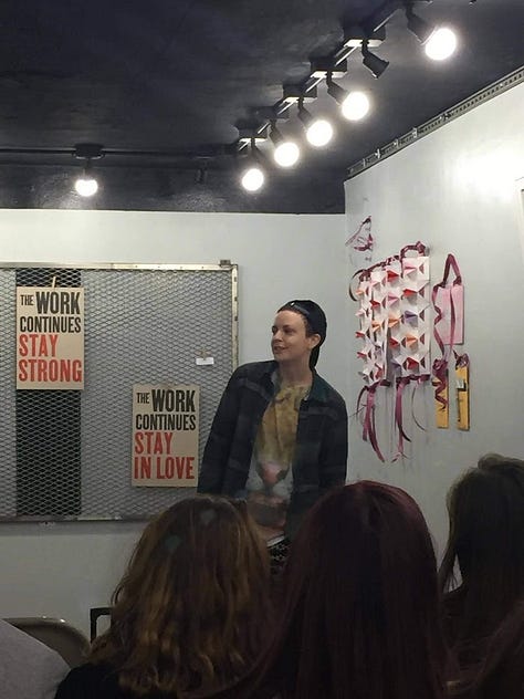 A gallery of people performing at queer open mics over the years