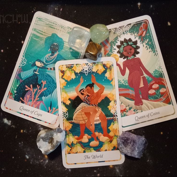 A Message From the Universe ~ The World In Your Hands, Tarot of the Divine Cards A Message From the Universe ~ The World In Your Hands, Tarot of the Divine Cards