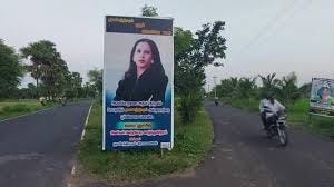 Prayers and banners in India for Kamala Harris