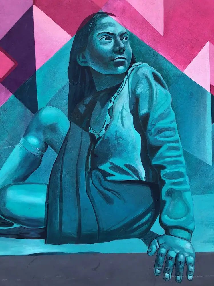 Mural de la Esperenza al Porevnir Puebla Mexico 2