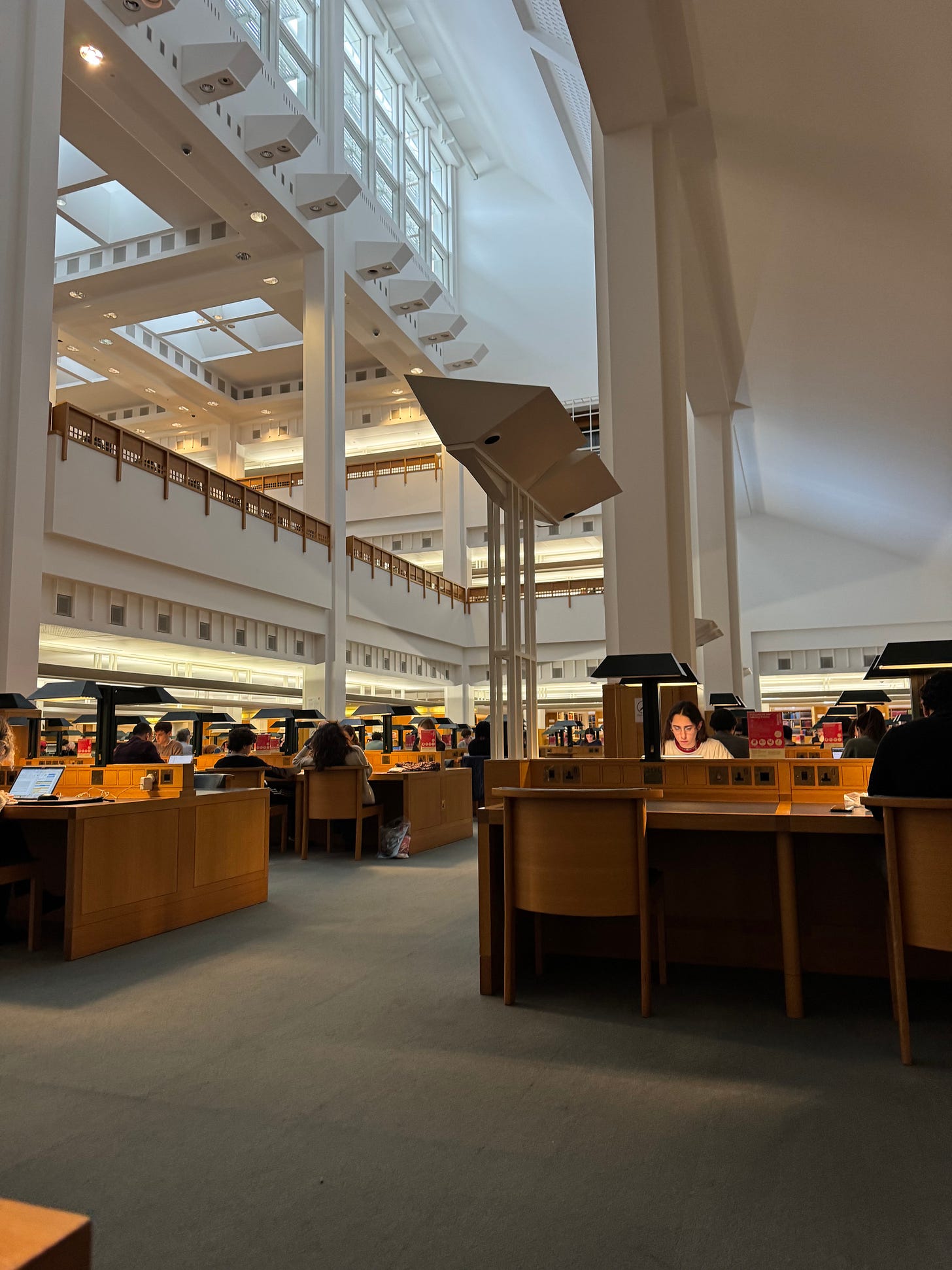Interior of Humanities Reading Room British Library