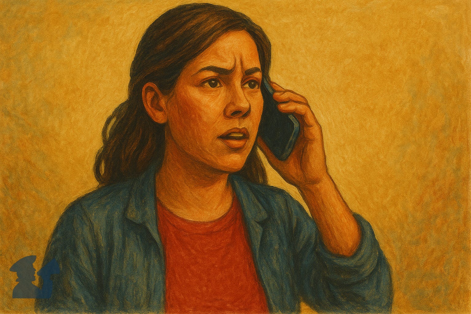 Illustration of a concerned constituent calling Representative Tom Emmer