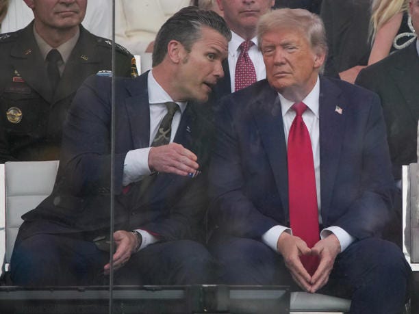 Pete Hegseth is not even included in a so-called “Tier One” group advising the Donald Trump on a potential attack on Iran, according to the report. / Andrew Harnik/Getty Images